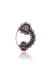 Peacock Oxidised Maharashtrian Nosepin Combo Of 3